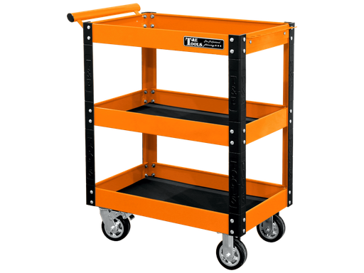 [59E-GF30OR]  30" Heavy Duty 3 Level Utility Cart - Orange