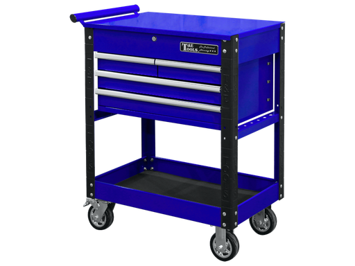 [59E-GF34BU]  30" Heavy Duty 4 Drawer Utility Cart - Blue