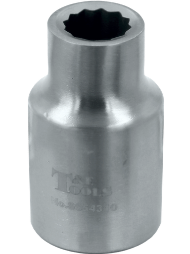[59E-SS54310] Stainless Steel 10mm x 1/2" Drive 12 Point Socket 40L