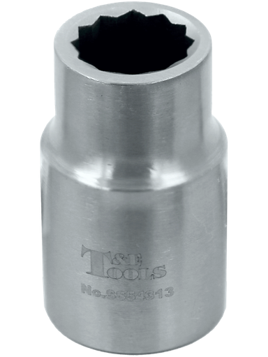 [59E-SS54313] Stainless Steel 13mm x 1/2" Drive 12 Point Socket 40L