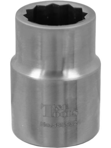 [59E-SS55324] Stainless Steel 22mm x 3/4" Drive 12 Point Socket 55L