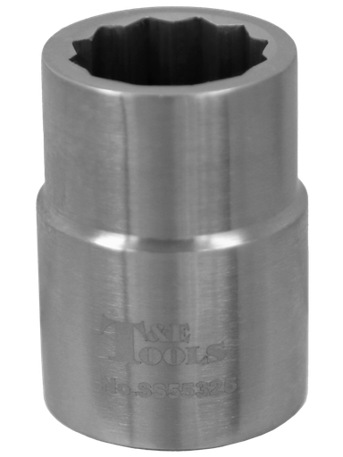 [59E-SS55325] Stainless Steel 25mm x 3/4" Drive 12 Point Socket 55L