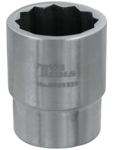 [59E-SS55335] Stainless Steel 35mm x 3/4" Drive 12 Point Socket 60L