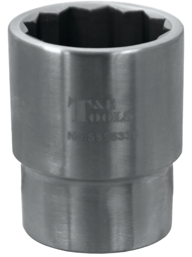 [59E-SS55336] Stainless Steel 36mm x 3/4" Drive 12 Point Socket 60L