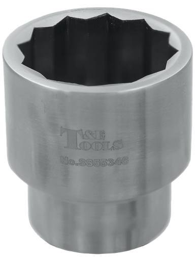 [59E-SS55346] Stainless Steel 46mm x 3/4" Drive 12 Point Socket 65L