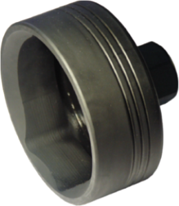 [59E-1949] 110mm 2 Flats BPW Rear Hub Cap Nut Socket (same As #A1050-6)