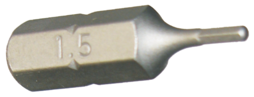[159-50601] 1.5mm Inhex 1/4 Inch Hex Bit 25mm Long