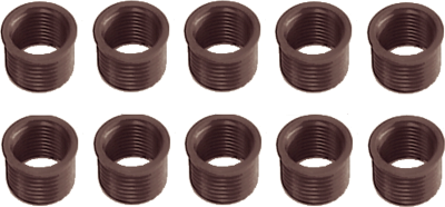 [159-4108-A] 18mm 7/16 Inch (11MM) Long Spark Plug Inserts Pack Of 10