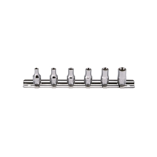 [160-KORS2425/6] KORS2425/6 - TORX SOCKET SET ON RAIL 6pc 1/4 Inch Drive