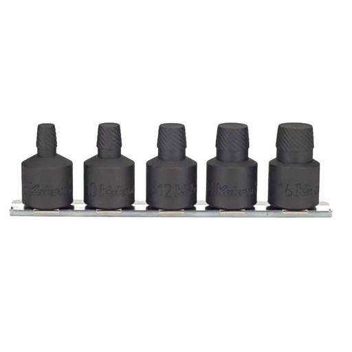 [160-KORS4129/5-L37] BOLT TWISTER SET ON RAIL 1/2 Inch Drive 8-16MM L37MM 5PCS KORS4129/5-L37