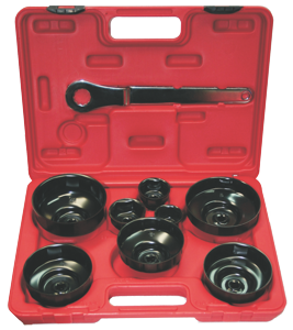 [159-4292] 9 Piece Euro Cup Style Oil Filter Wrench Set