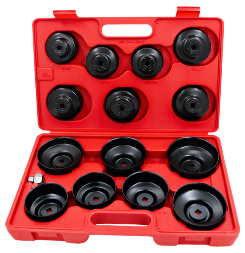 [159-4295] 15 Piece Cup Type Oil Filter Wrench Set