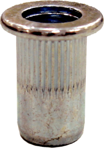 20 Piece 3mm 0.5mm Steel Ribbed Insert Rivet Nut (PSR) | SOS New