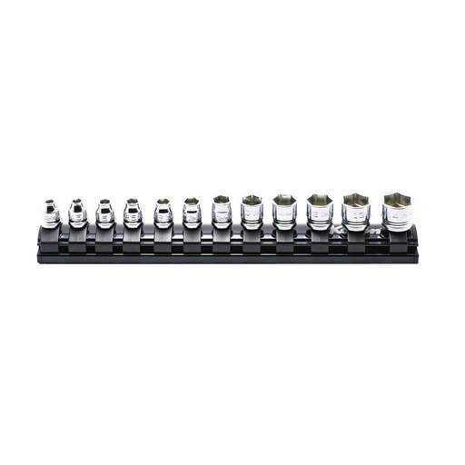 [160-KORS2400MZ/12] KORS2400MZ/12 - SOCKET SET 1/4 Inch Drive 4-14MM 12PC.ON MAGNETIC RAIL