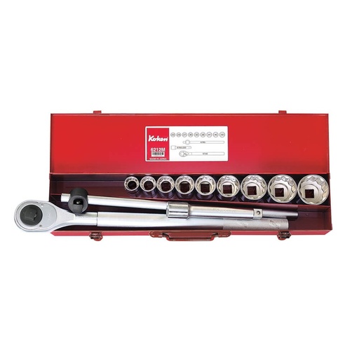 [160-KO6212A] SET SOCKET 3/4 Inch Drive AF 12PCS 0 KO6212A