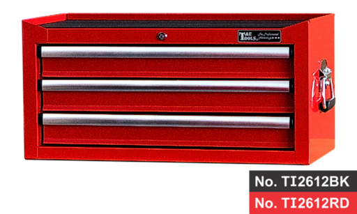 [59E-TI2612RD]  26" 3 Drawer Intermediate Chest- Red
