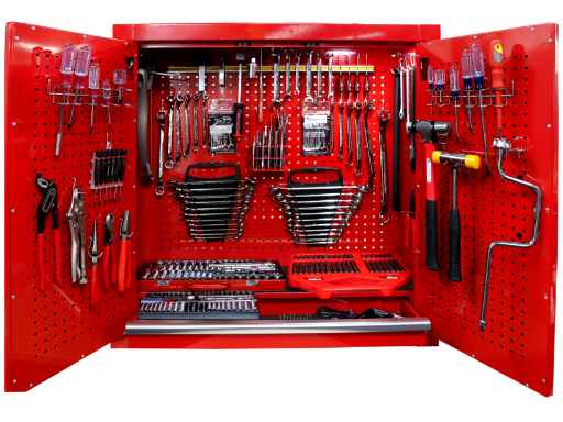 [59E-9426] 383 Piece SAE/Metric Wall Cabinet Tool Set