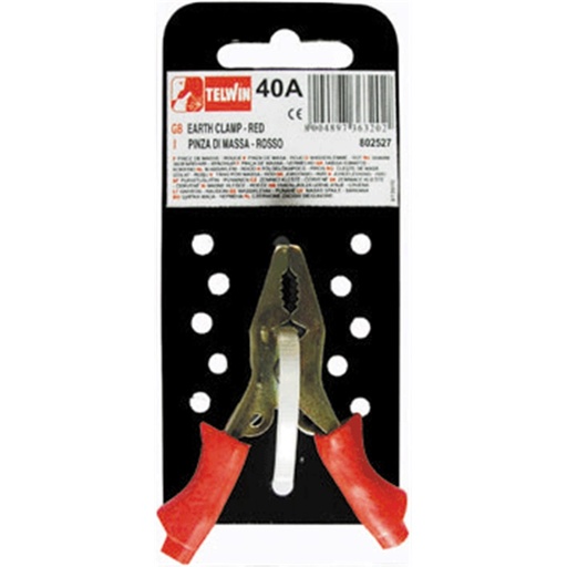 [160-TW802527 - 804056] RED EARTH CLAMP POSITIVE 40A-BLISTERED