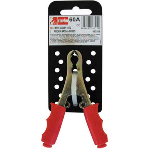 [160-TW802529 - 804118] RED EARTH CLAMP POSITIVE 60A-BLISTERED