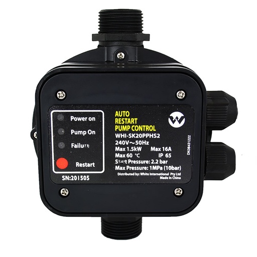 [160-WHI-SK20PPHS2] WHI-SK20PPHS2 - CONTROL SK20PPHS2 AUTO RESTART 2.2BAR