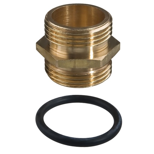 [160-ATF-1BRASSNIPPLESORINGPAIR] 1" Pair of Brass Nipples for DP Filter Housing