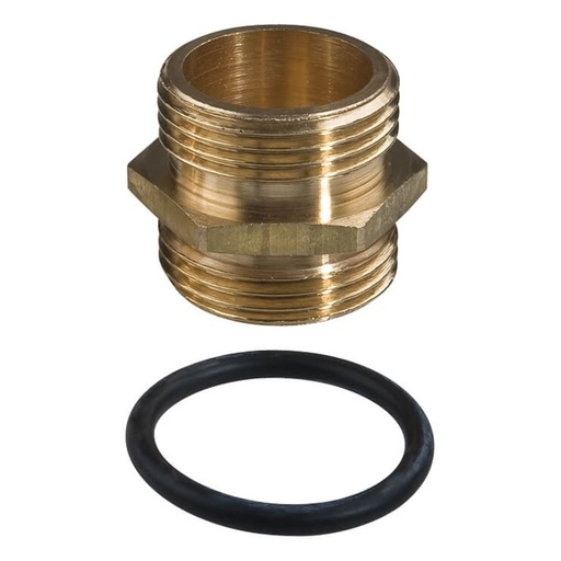 [160-ATF-1"BRASSNIPPLESWITHORINGPAI] 1" Pair of Brass Nipples for For Hydra Self Cleaning Sediment Filters