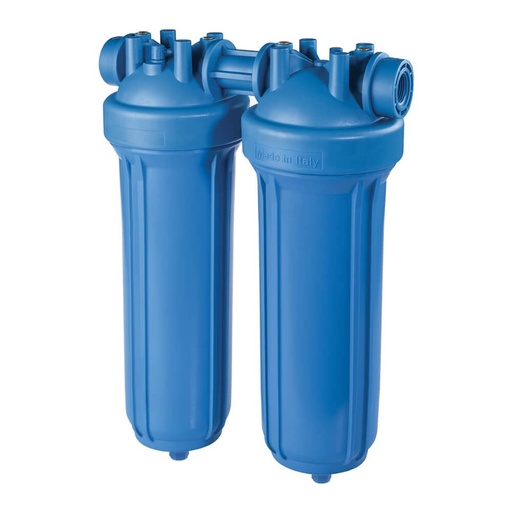 [160-ATF-KITDPBIG20DUO11/2INAB] DP Duo Filter Housing 20" BIG 1.5" In/Out with Spanner & Bracket