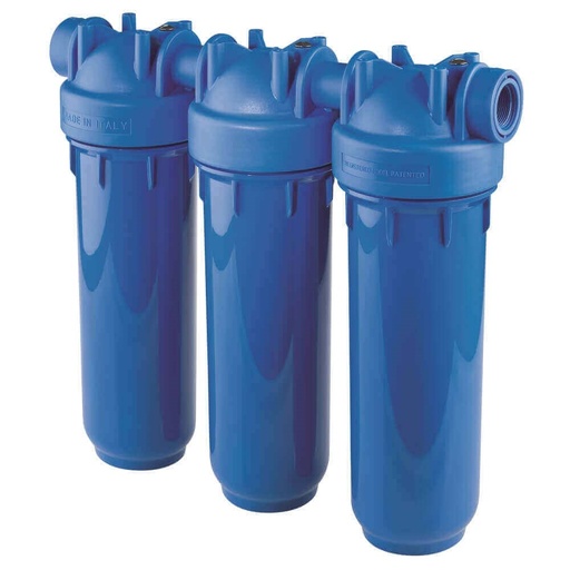 [160-ATF-KITDP10TRIO1INAB] DP Trio Filter Housing 10" Std 1" In/Out with Spanner & Bracket