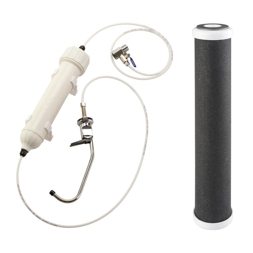 [160-ATF-INLINEFILTERCASEKIT] Under-bench Inline Filter Housing Kit with Tap and Fittings - includes Carbon Filter