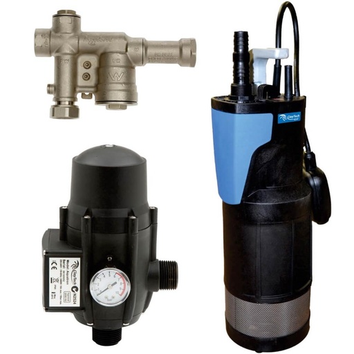 [160-CLA-BLUEDIVER-C30A] ClayTech CMS C30A1 - Bluediver C30A Submersible Pump + 1"  AcquaSaver