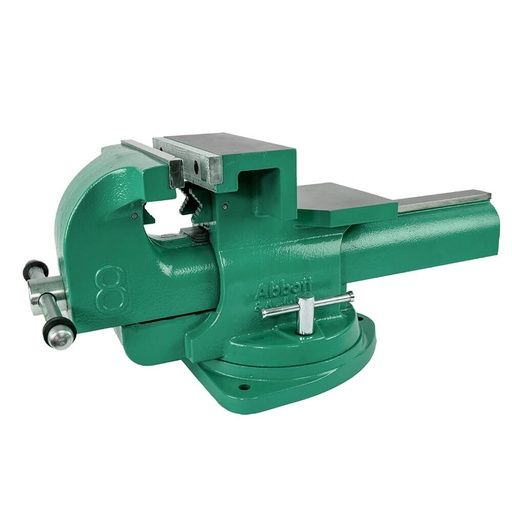 [160-ATBVHD200] Abbott & Ashby 8" (200mm) Heavy Duty Bench Vice Quick Release with 360 Degree Swivel Base