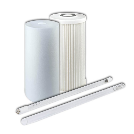 [160-ATF-BIGFPRO267MAINKIT] ATF-BIGFPRO267-MAINTENANCE KIT- Includes Pleated  Polyspun Cartridges  UV Lamp & Quartz Sleeve