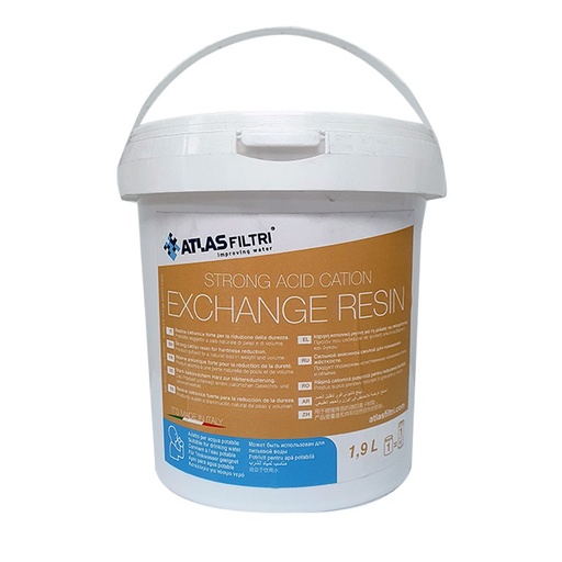 [160-ATF-REFILLSTRACIDCATIONEXCHRES] Atlas Filtri Refillable Resin - Strong Acid Cation - 10"BIG