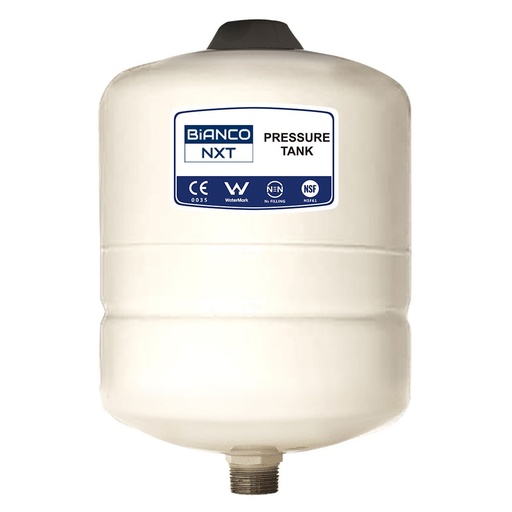 [160-BIA BPT-8] BIA-BPT-8 - Bianco Pressure Tank 8 Litre Vertical Almond  4 Bar Pre-Charge