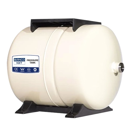 [160-BIA BPT-24H] BIA-BPT-24H - Bianco Pressure Tank 24 Litre Horizontal Almond  4 Bar Pre-Charge