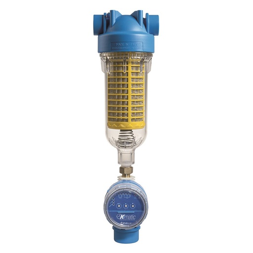 [160-ATF-HYDRAM1CKMATIC] Atlas Filtri Hydra 10" Standard Clear Self Cleaning Filter with KMATIC Automatic Backwash Valve