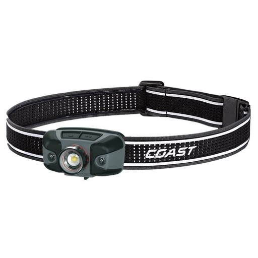 [160-COAFLX40R] FLX40R - Coast LED Headlamp with Tri-Colour & Twist Focus | 137m Turbo Beam | 800 Lumen | Max 10hr