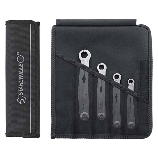 [160-SW240/4 - 96411003] 4-Piece FastRatch Ratchet Spanner Set in Textile Case (8-14mm | 5/16 - 9/16") SW240/4 - 96411003