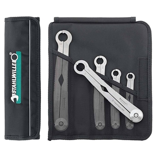 [160-SW240/5 - 96411005] 5-Piece FastRatch Ratchet Spanner Set in Textile Case (10-19mm | 3/8 - 3/4") SW240/5 - 96411005