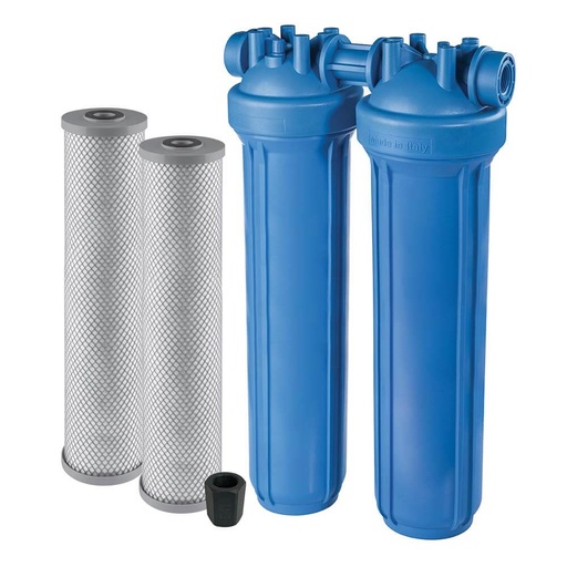 [160-ATF-WHMDUO20BIGPFAS1.5IN] Atlas Filtri Whole House PFAS DUO Kit Inc. 2 PFAS Cartridges  54LPM MARIC Valve