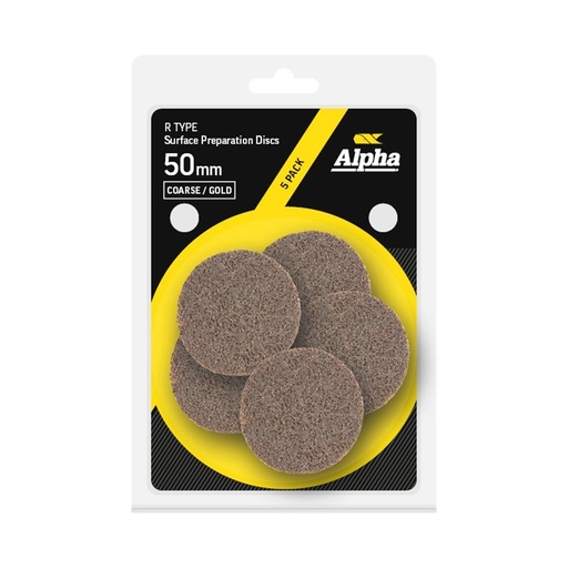[170-CGSP50C] Surface Prep Disc R Type 50mm Coarse / Gold Carded (Pk 5)