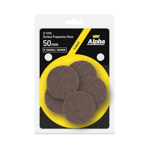 [170-CGSP50EC] Surface Prep Disc R Type 50mm X Coarse / Brown Carded (Pk 5)