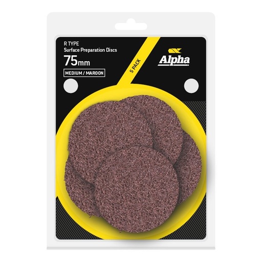 [170-CGSP75M] Surface Prep Disc R Type 75mm Medium / Maroon Carded (Pk 5)