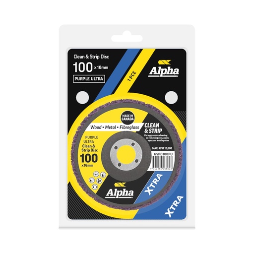 [170-CGSPD100PU] Clean & Strip Disc 100mm Purple ultra XTRA Carded