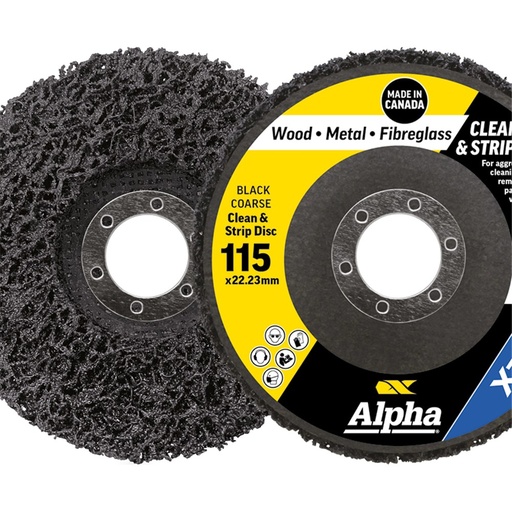 [170-CGSPD115BC] Clean & Strip Disc 115mm Black coarse XTRA Carded