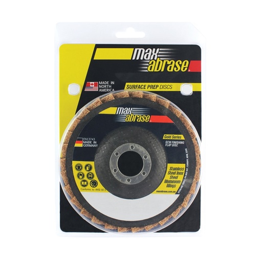 [170-CGSPFD125C] Flap Disc Surface Finishing 125mm Coarse / Brown SCM Carded (Pk 1)
