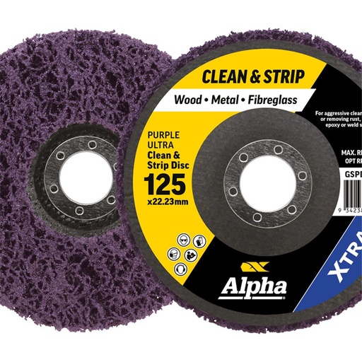 [170-GSPD125PU] Clean & Strip Disc 125mm Purple ultra XTRA Bulk