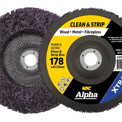 [170-GSPD178PU] Clean & Strip Disc 178mm Purple ultra XTRA Bulk