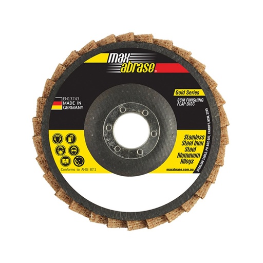 [170-GSPFD125C] Flap Disc Surface Finishing 125mm Coarse / Brown SCM Bulk