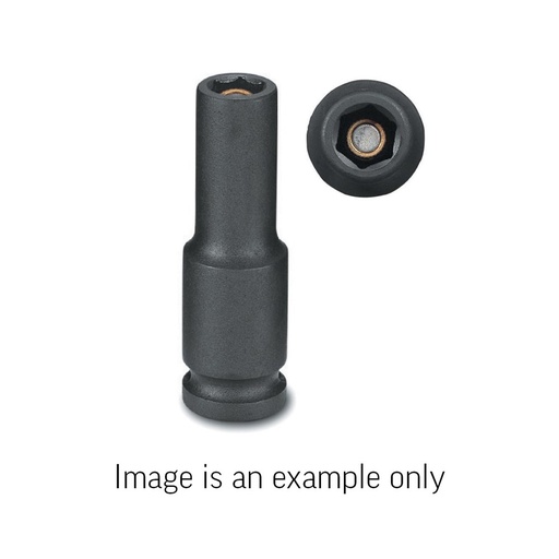 [170-6050P100] 10mm 1/4" Drive 6-Point Metric Standard Magnetic Impact Socket